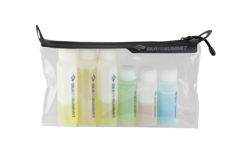 Sea to Summit TravellingLight pouch shows compact dimensions and lightweight feel for travel convenience.