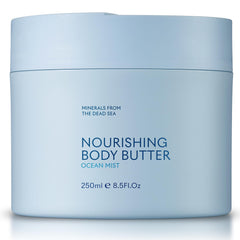 SEACRET Minerals Body Butter Ocean Mist jar shows rich texture for deep hydration