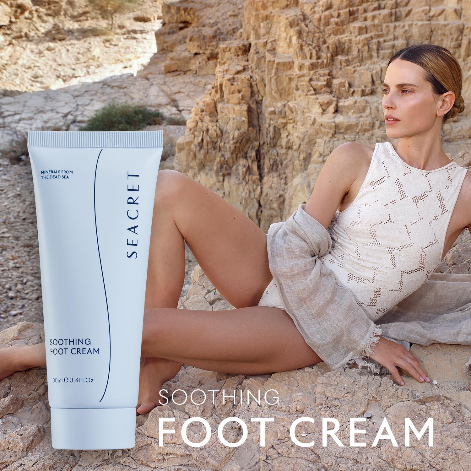 SEACRET Minerals Foot Cream daily-use scenario with refreshed feet.