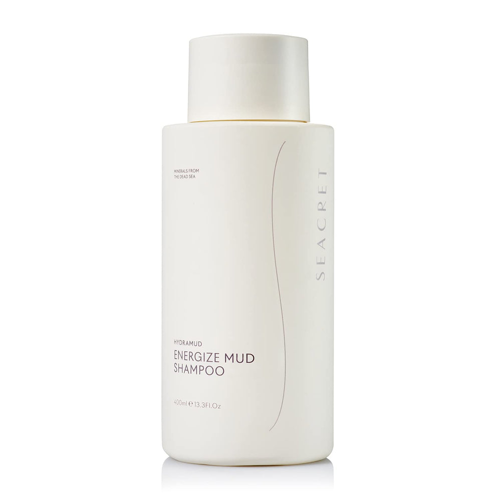 SEACRET Minerals HydraMud Shampoo bottle shown for gentle cleansing during daily use