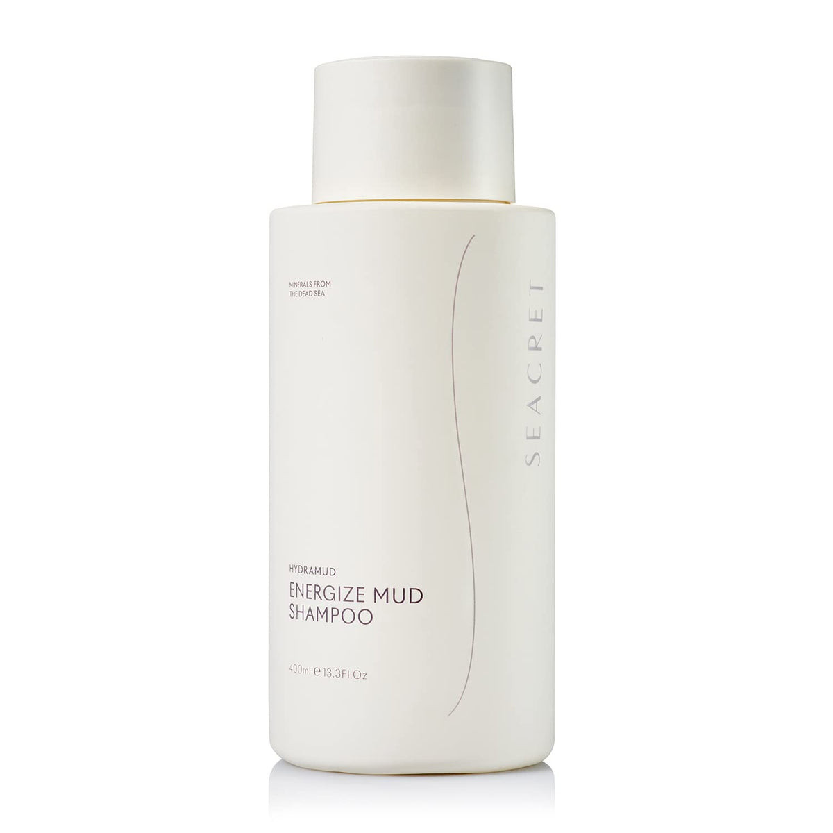 SEACRET Minerals HydraMud Shampoo bottle shown for gentle cleansing during daily use