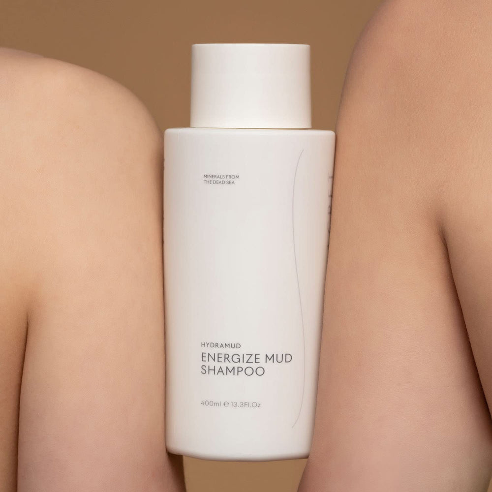 SEACRET Minerals HydraMud Shampoo hair closeup shows smooth strands and silky shine