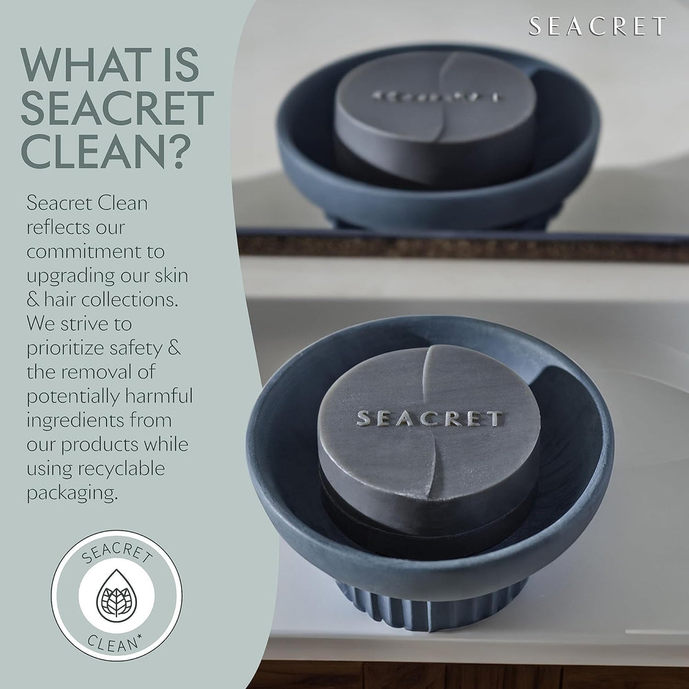 SEACRET Minerals Mud Soap Bar israel-origin-box highlights authentic Dead Sea skincare.