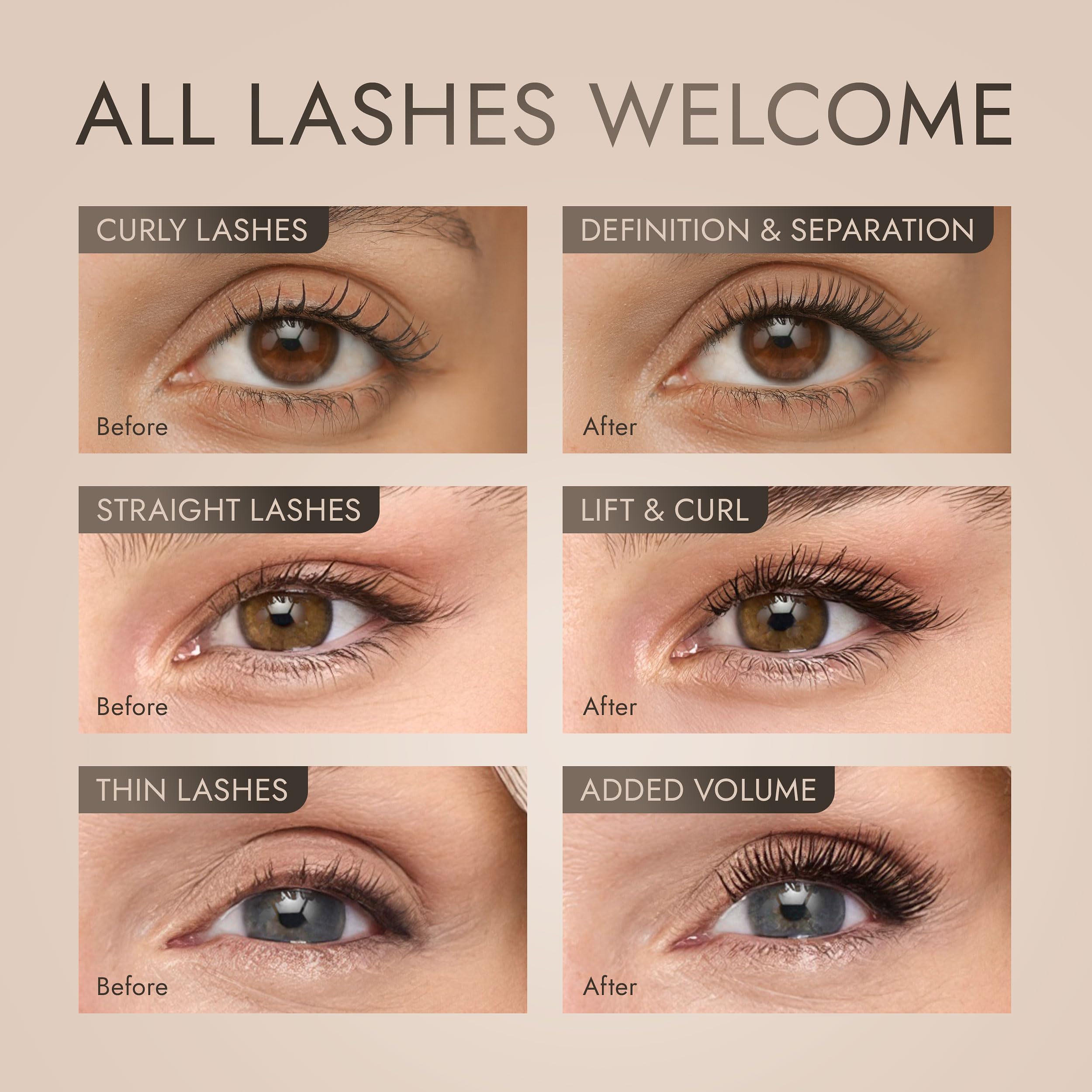 SEACRET mascara warm-water removal concept shows easy cleanup.