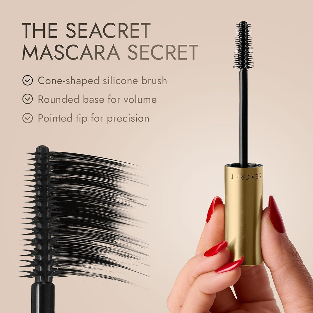 SEACRET Minerals tubing mascara brown long-wear formula for all day confidence