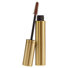 SEACRET Minerals tubing mascara brown wand application shows precise lash coating