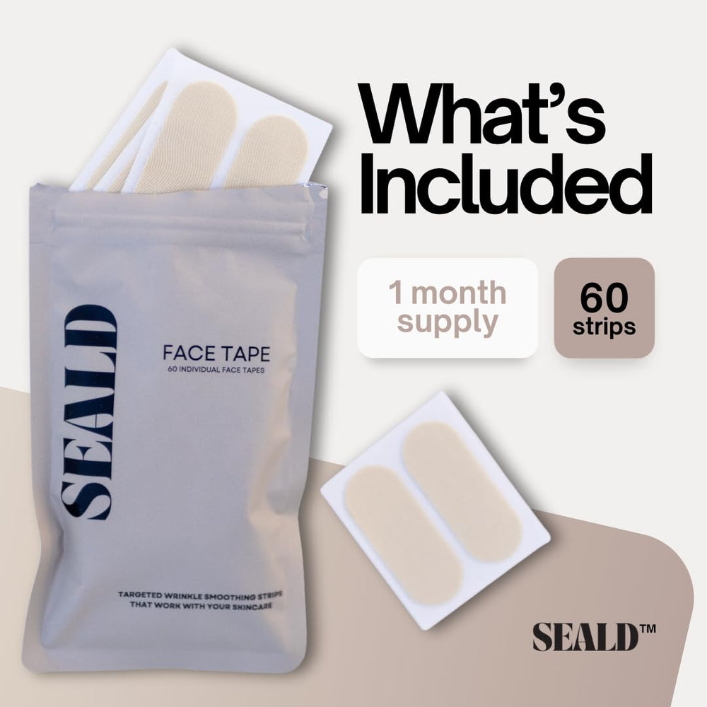 SEALD Face Tape Smoothing Strips 60 patches box for daily use