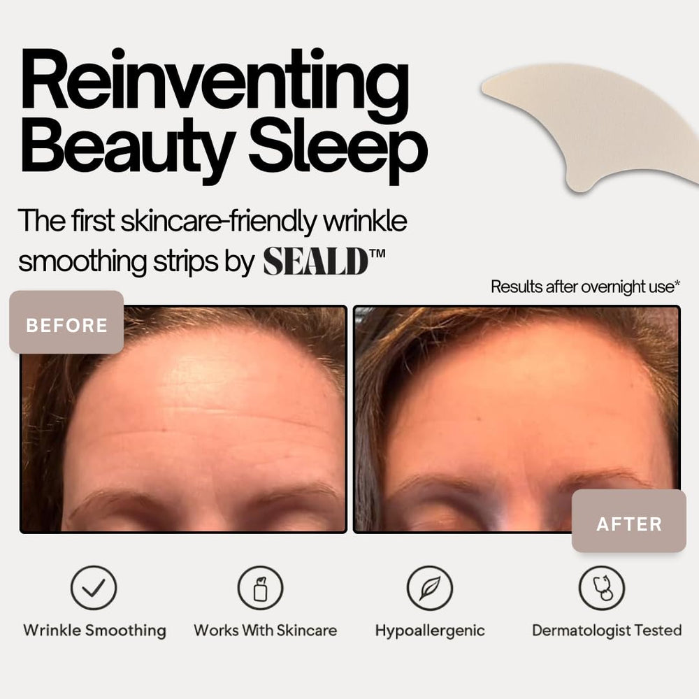 SEALD Forehead Tape non-slip adhesive keeping patch in place overnight.