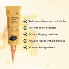 SEAMANTIKA Puffiness Away Eye Cream under-eye area close-up with brighter look