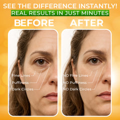SEAMANTIKA Puffy Eye Treatment beside morning routine items for a wakeful look.