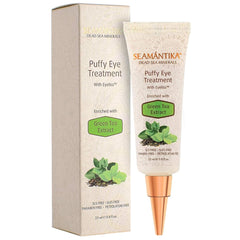 SEAMANTIKA Puffy Eye Treatment packaging, compact and travel-ready for quick refresh.