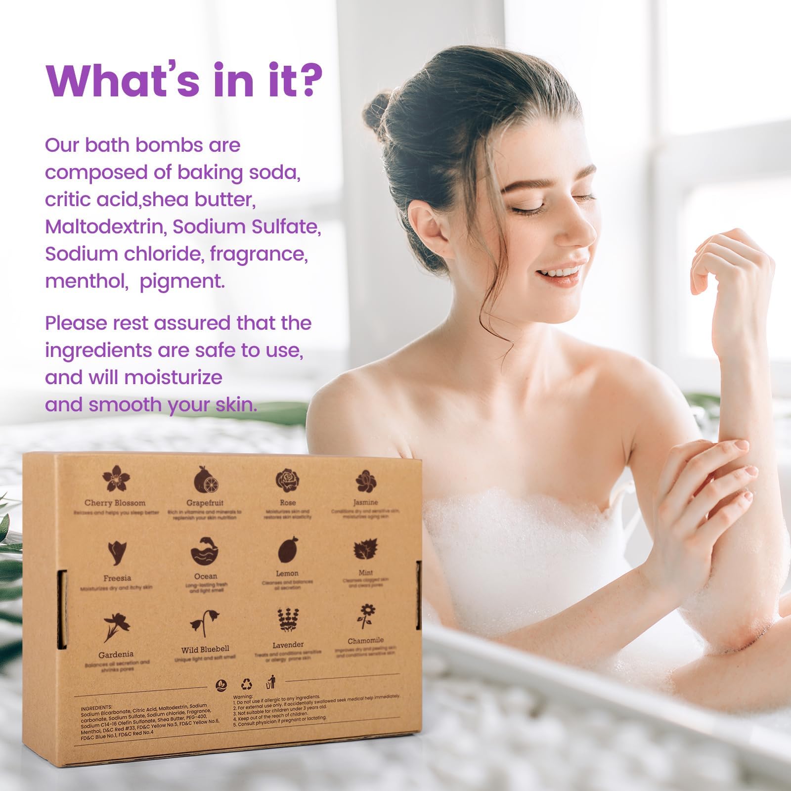 SeasonBliss bath bombs preserve fragrance until use with protective packaging.