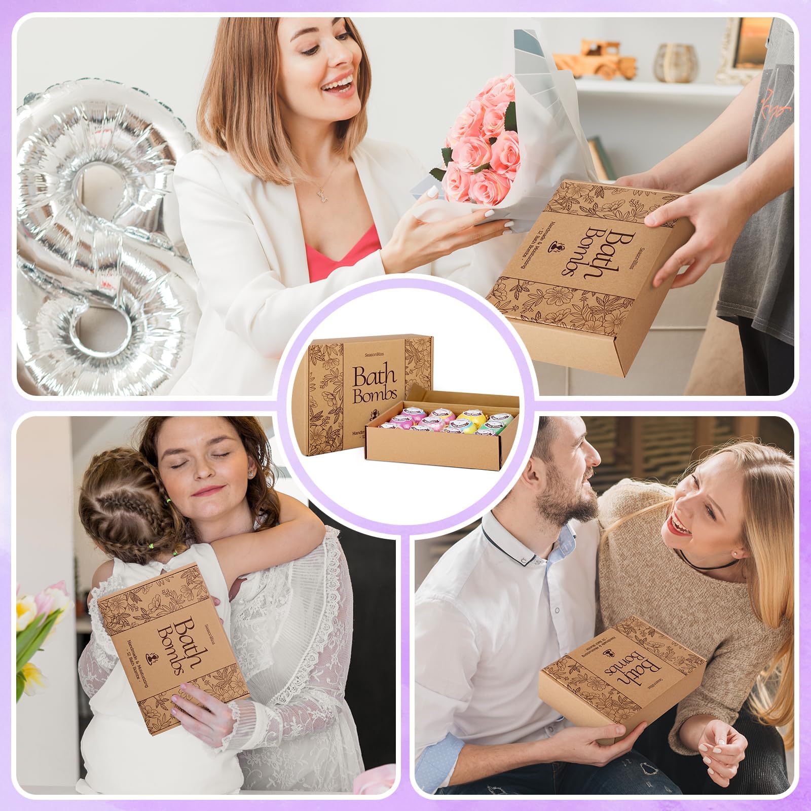 SeasonBliss bath bombs are a great gift idea for her or him.