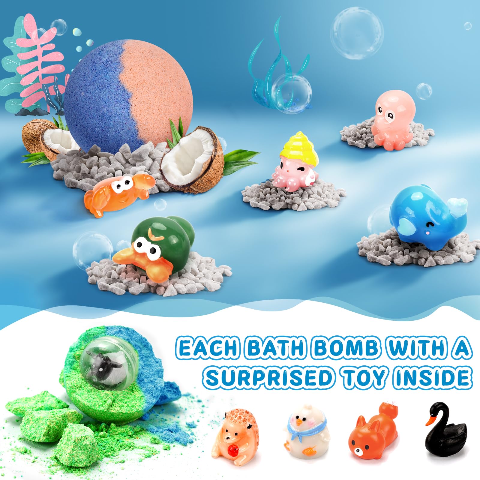 SeasonBliss bath bombs offer 12 fragrances for varied sensory experiences.