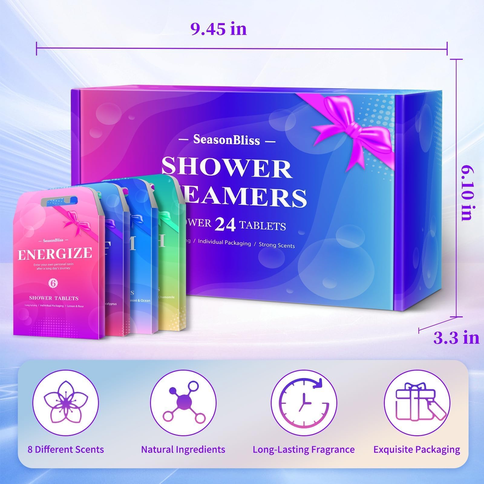 SeasonBliss individually wrapped packaging highlights freshness and travel convenience