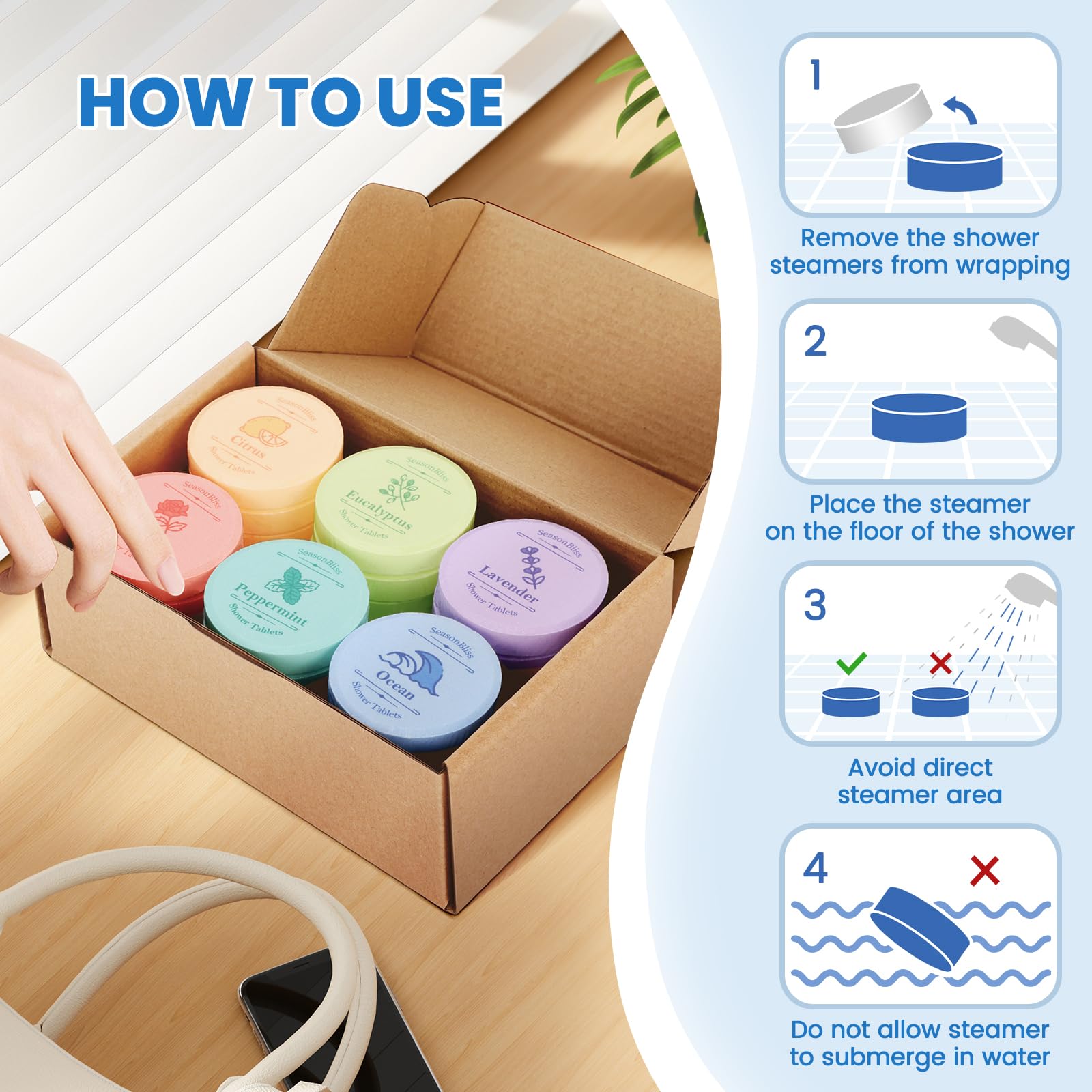 SeasonBliss ocean-scent steamer invokes seaside freshness in the shower