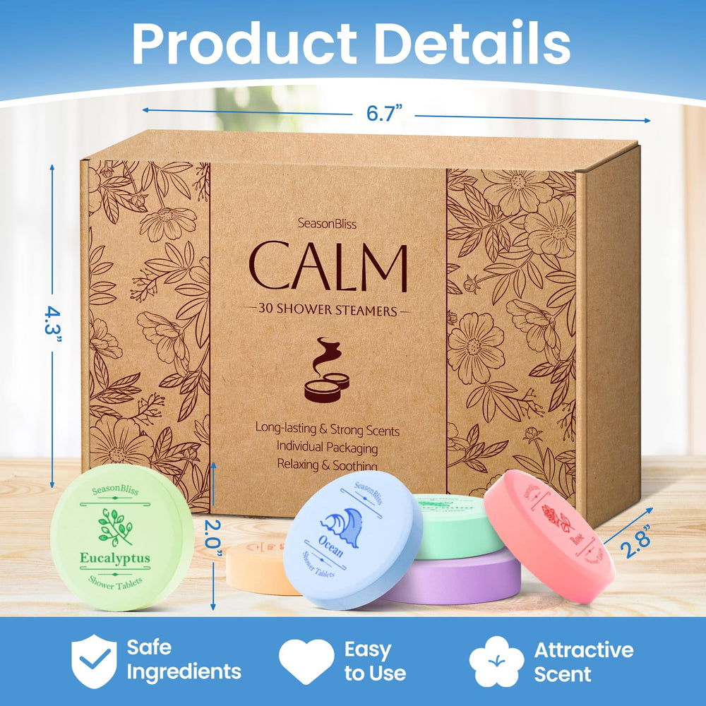 SeasonBliss six-scents assortment for mood-matching shower rituals