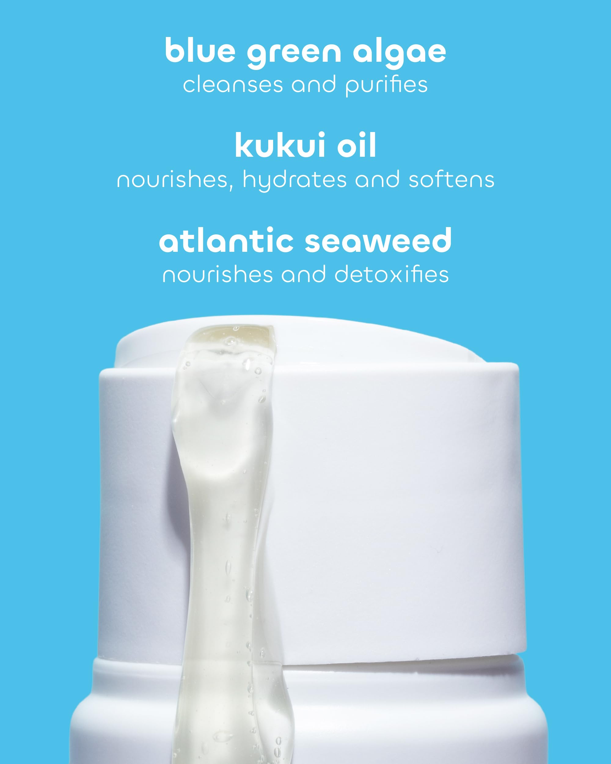 The Seaweed Bath Co. Hydrate fragrance-free formula for sensitive skin cleansing.
