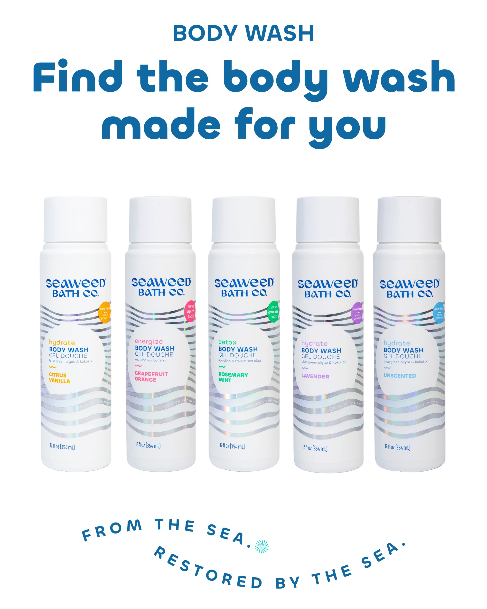 The Seaweed Bath Co. Hydrate features kukui oil and aloe for soothing moisture.