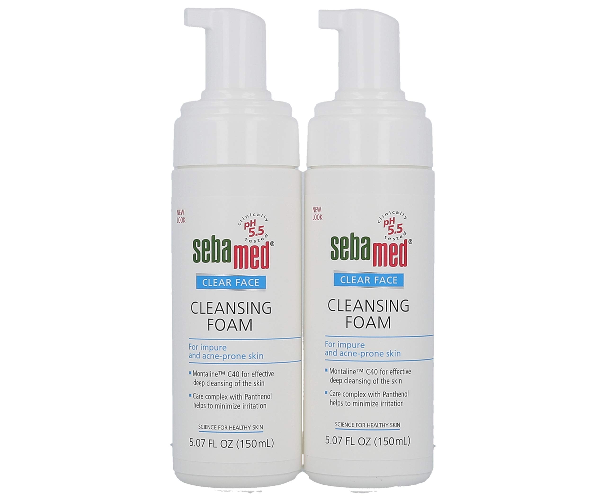 Sebamed Clear Face Foam bottle front for gentle daily cleansing of oily skin.