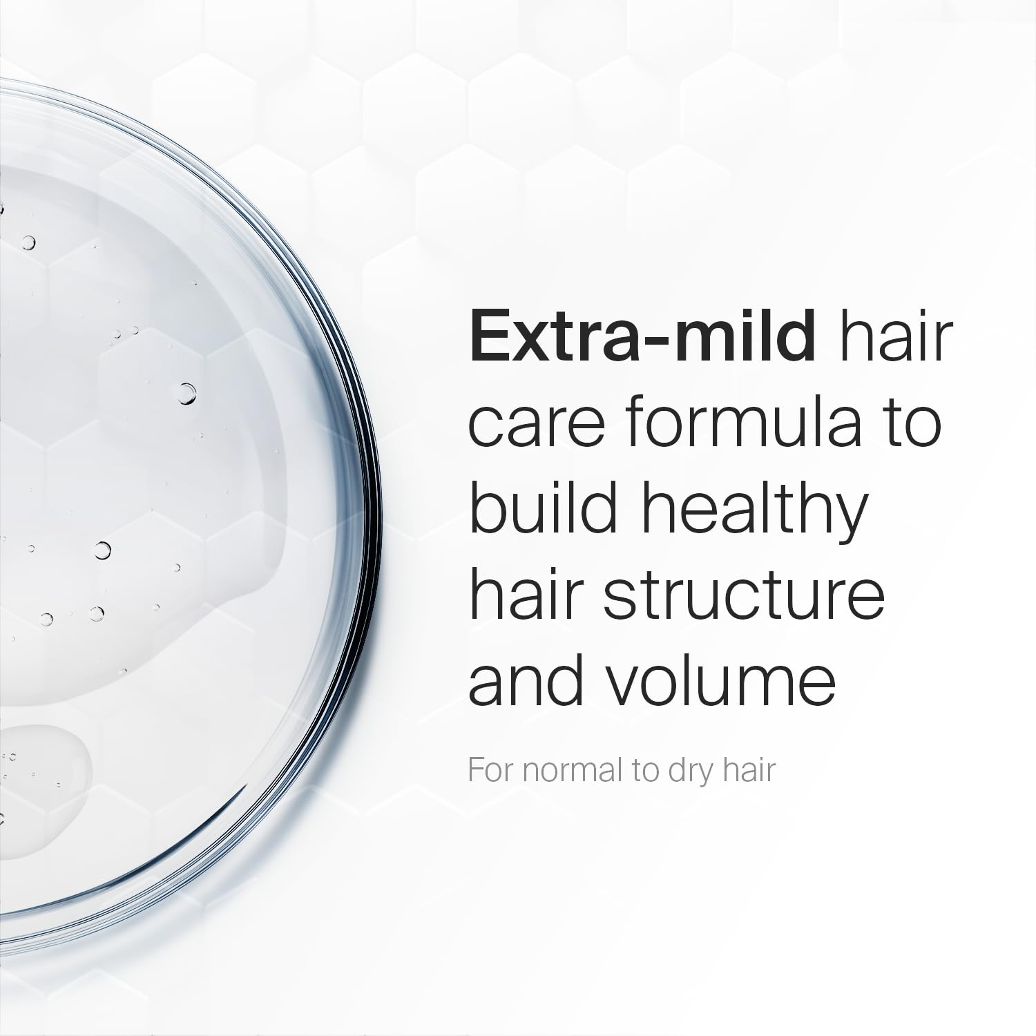 SEBAMED Everyday Shampoo scalp close-up highlights balanced pH for sensitive scalps.