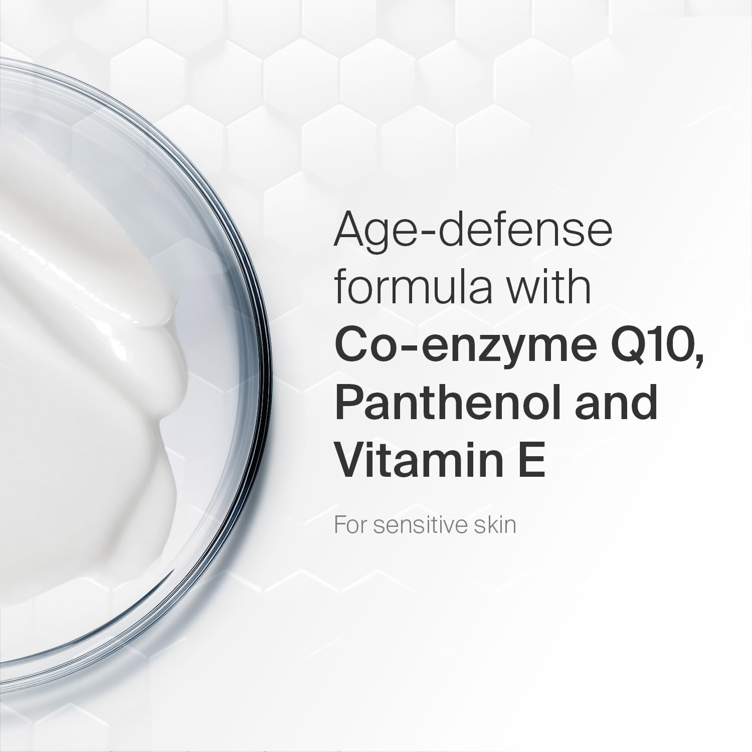 SEBAMED ingredients panthenol and vitamin E highlight soothing antioxidant properties.
