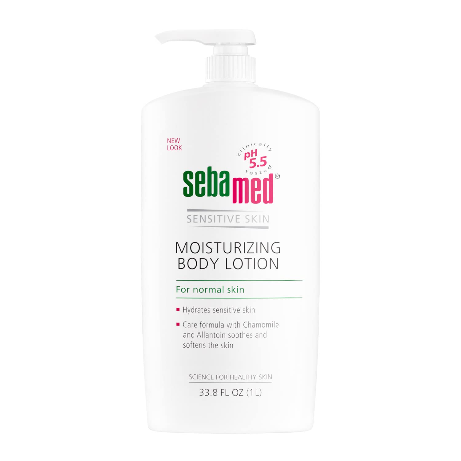SEBAMED Moisturizing Body Lotion pump-top view for easy daily hydration