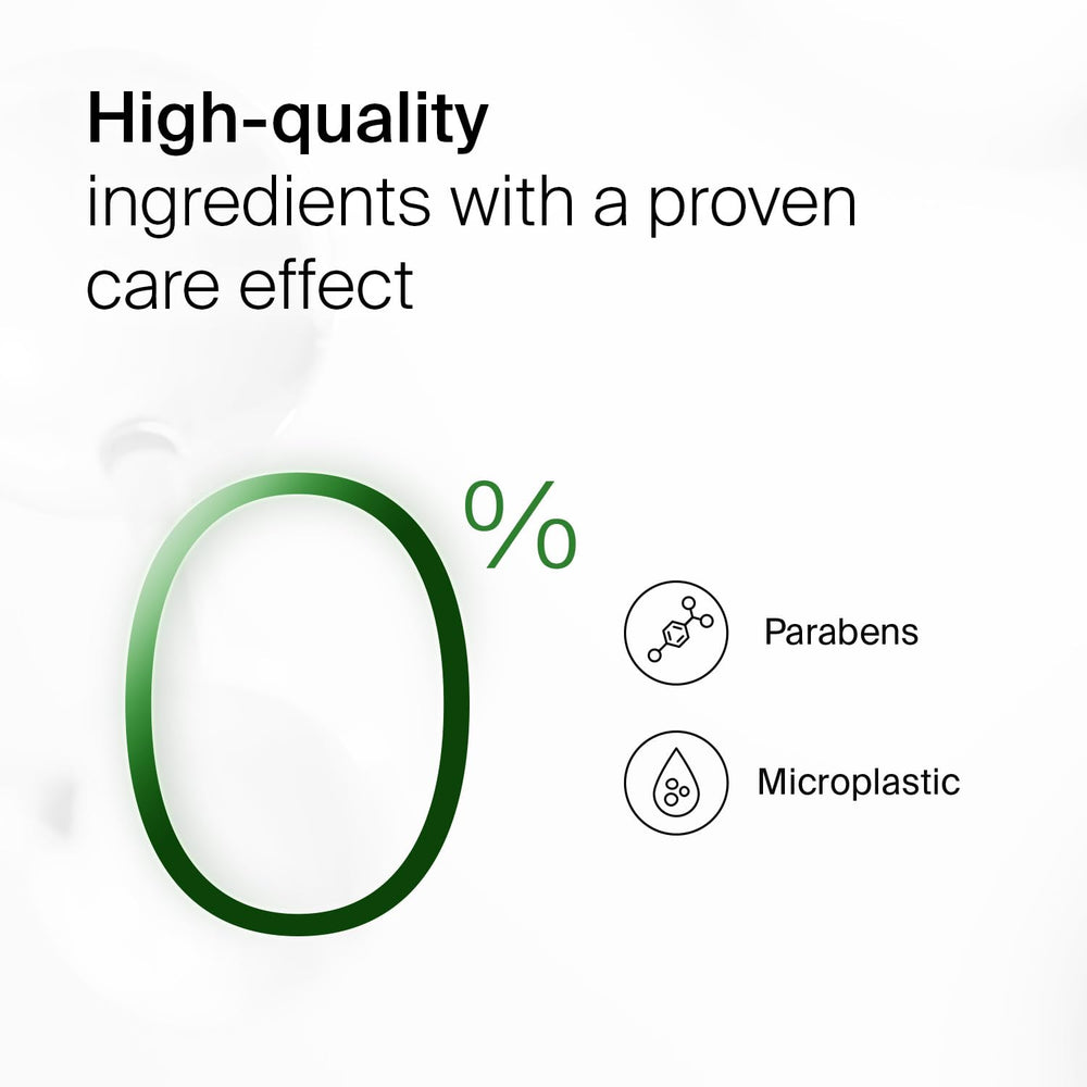 SEBAMED Q10 anti-aging cream close-up showing quick-absorb texture for makeup-ready skin.