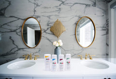 Sebamed Repair Conditioner application image shows easy-to-use care for detangling.