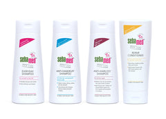 Sebamed Repair Conditioner smooth-hair finish enhances manageability and shine.
