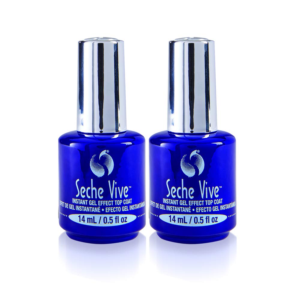 Seche Vive bottle pour shows gel-like shine without UV lamp