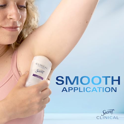 Secret dry-fast clear gel dries quickly with no residue on skin.