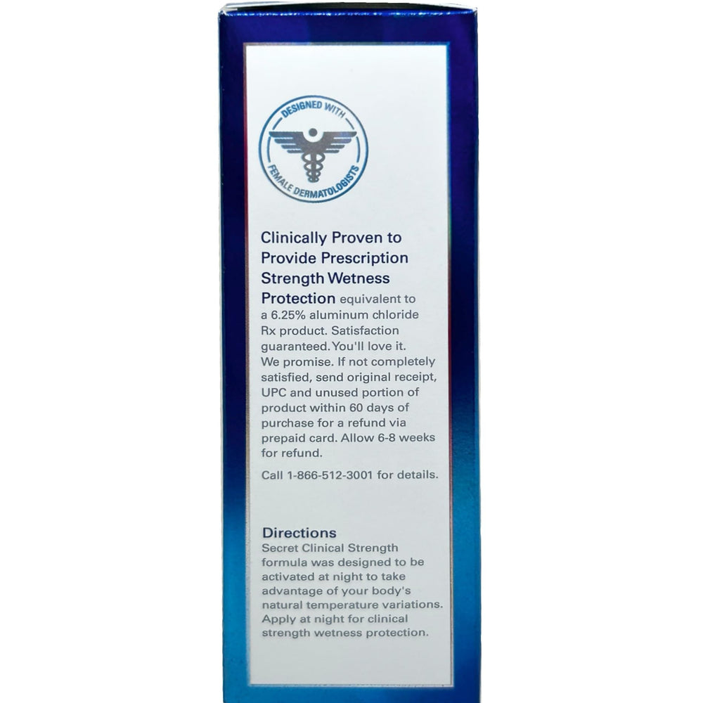 Secret Clinical Strength Invisible Solid application demonstrates smooth, dry glide for daily use.