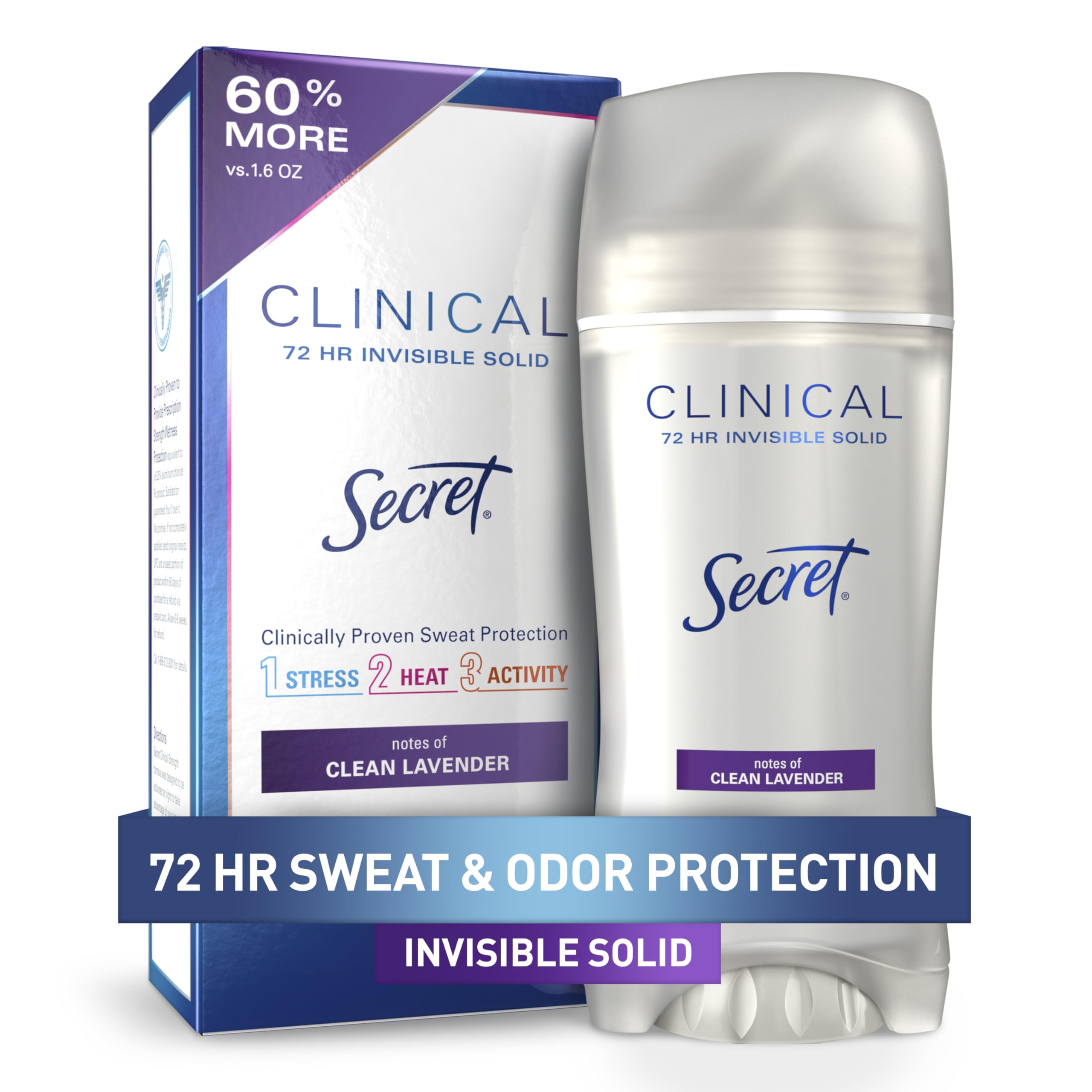 Secret Clinical Strength Women invisible solid leaves no white marks on clothing