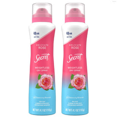 Secret Dry Spray bottle closed showing all-day protection.