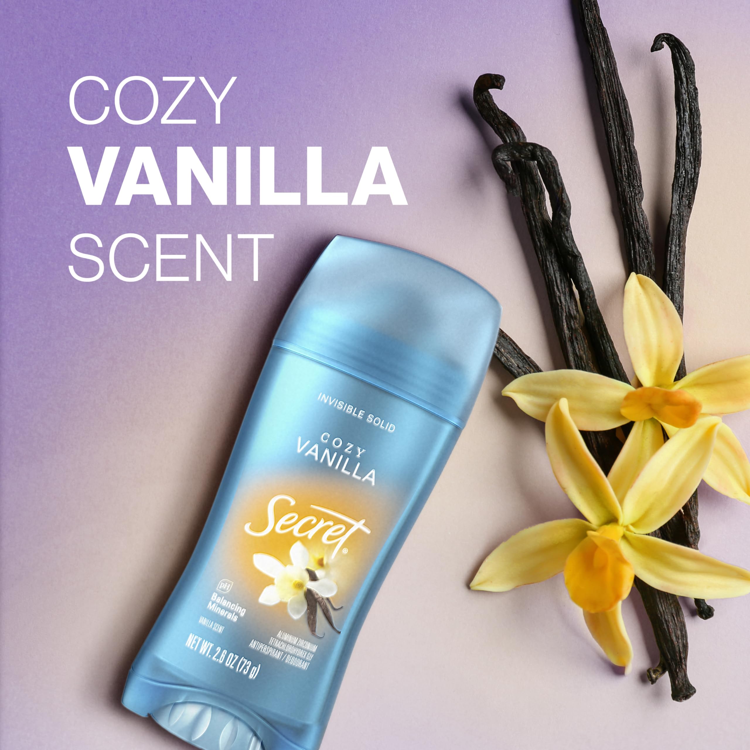 Secret Fresh 72hr odor protection guide emphasizes long-lasting freshness.