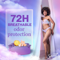 Secret Fresh lavender scent bottle highlights calming, long-lasting freshness