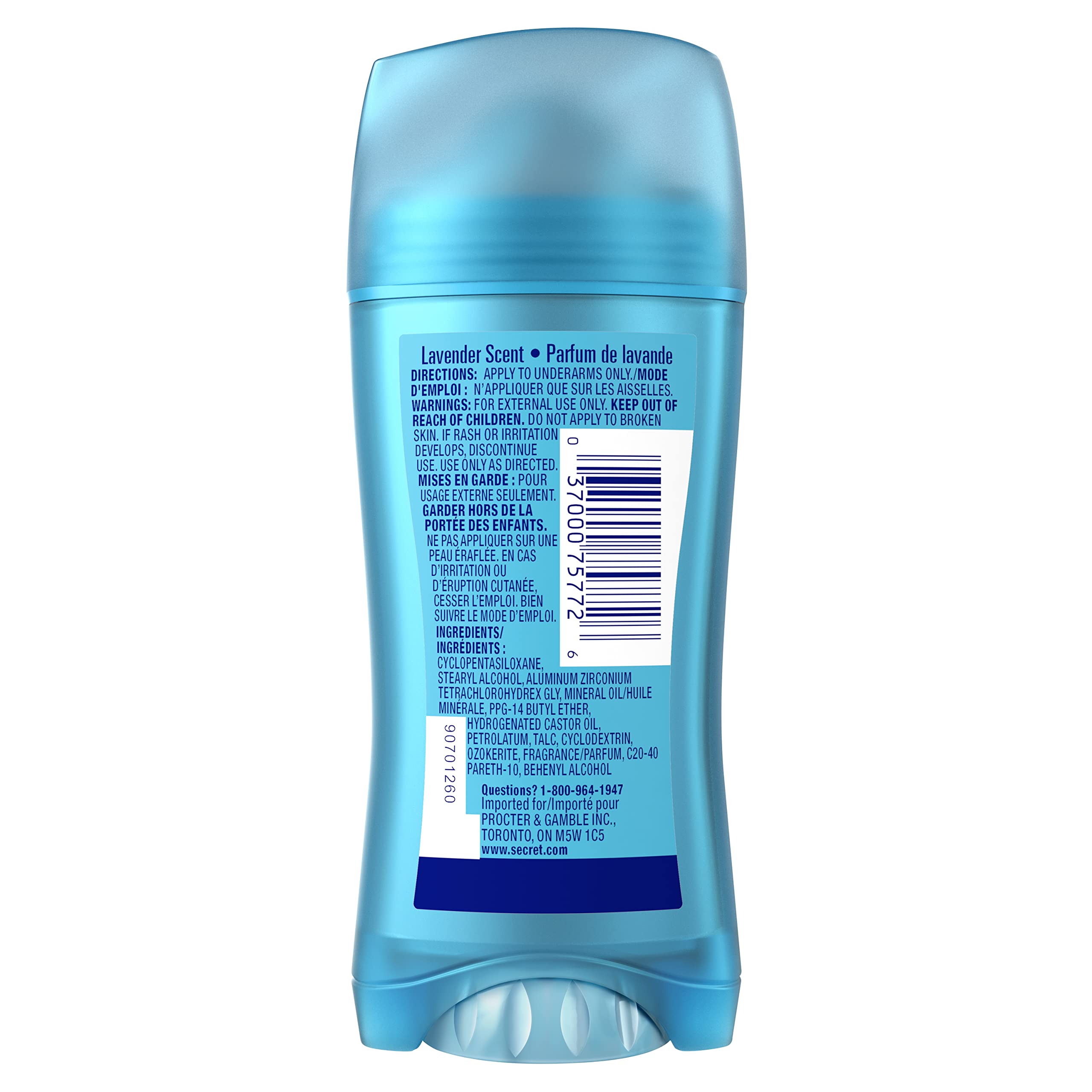Secret Fresh Collection lavender scent visual evokes relaxing aromatherapy moment.
