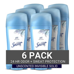Secret Original Unscented Invisible Solid bottle delivering dry, long-lasting protection