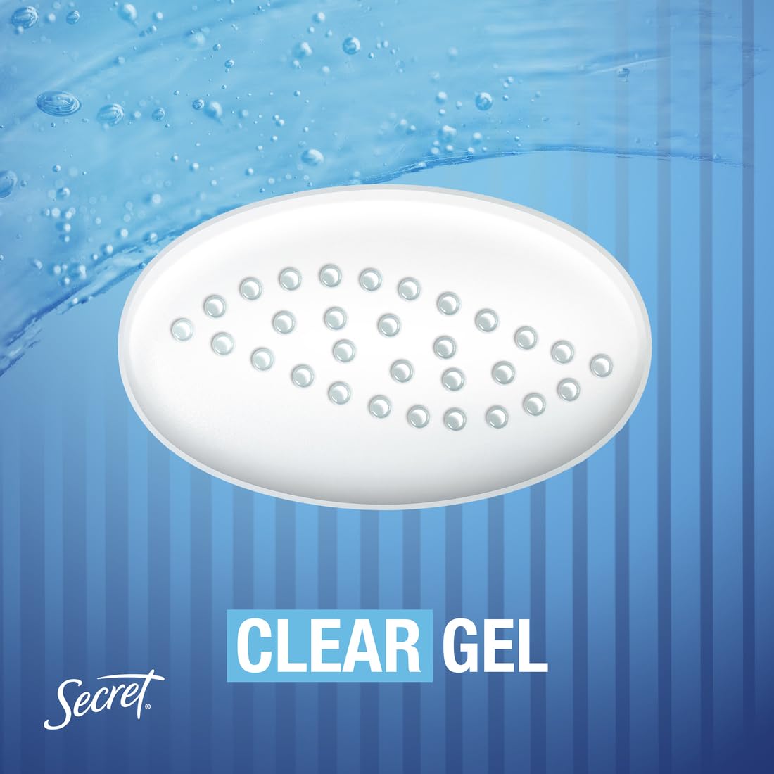 Secret Outlast Completely Clean scent closeup underscoring fresh daily use