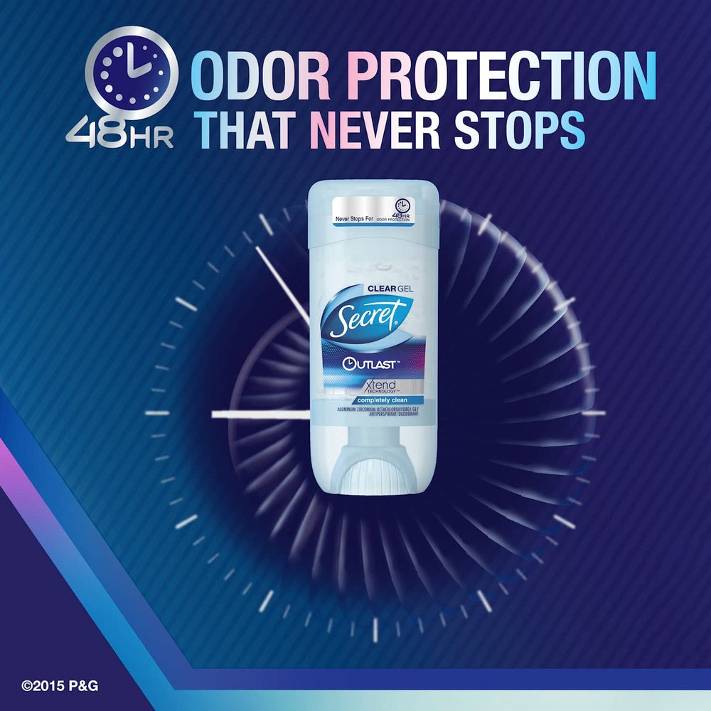 Secret Outlast pack4 display reinforces trusted brand for everyday use.