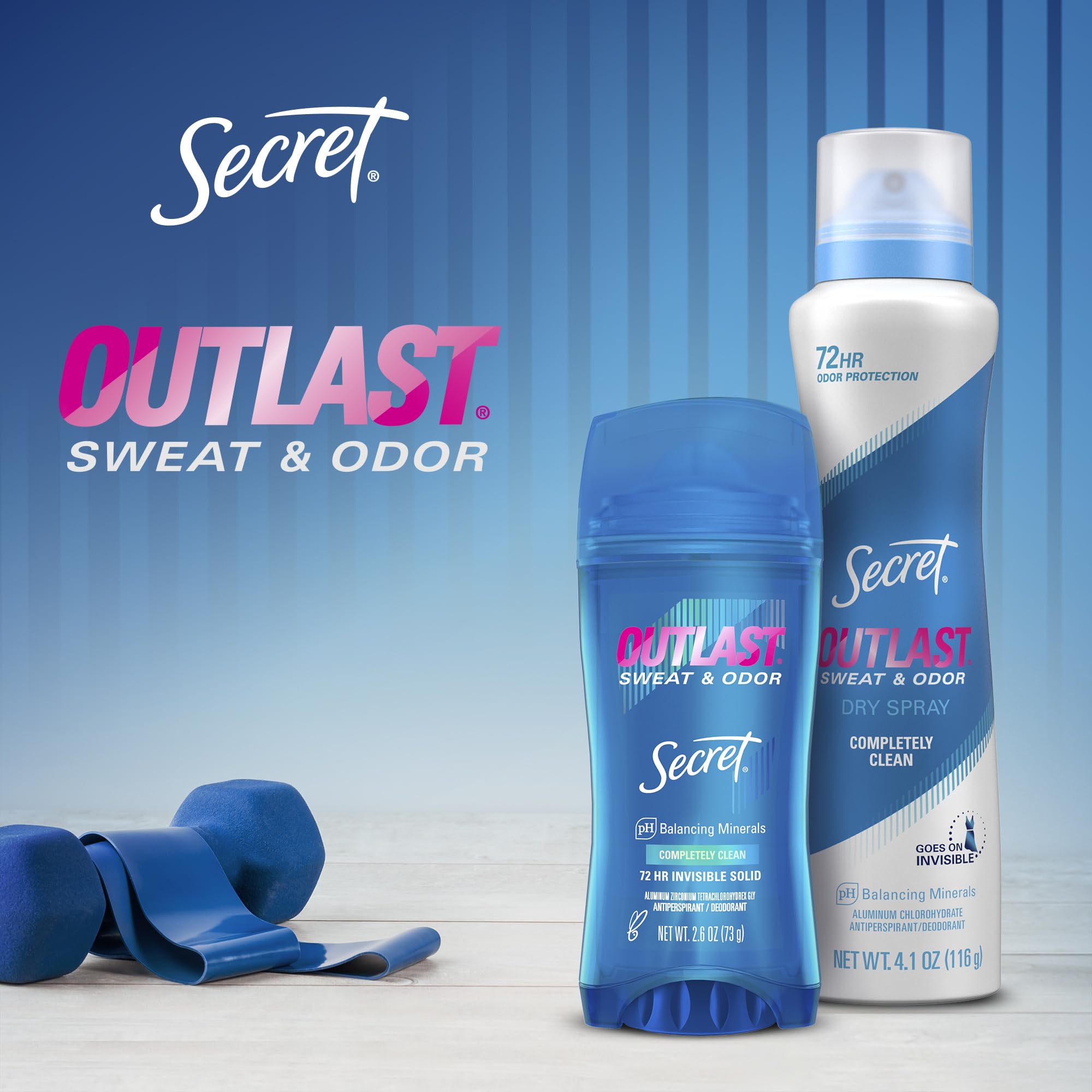 Closeup of protecting powder scent on the deodorant surface.