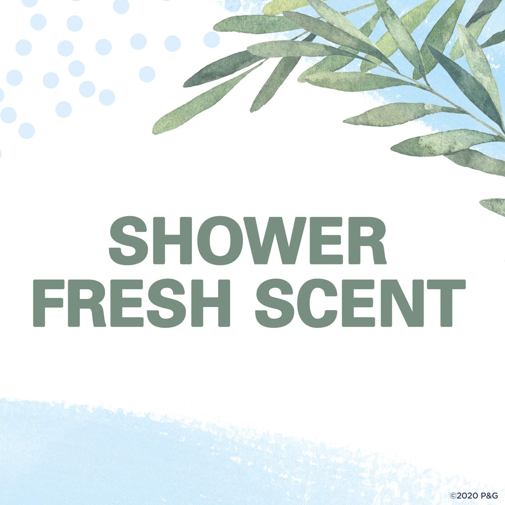 Secret-shower-fresh-scent-closeup emphasizes refreshing fragrance