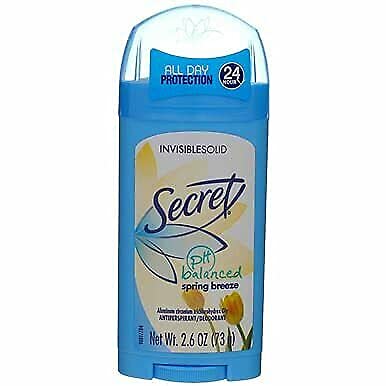 Secret Spring Breeze deodorant pack3 on desk banner shows everyday protection.