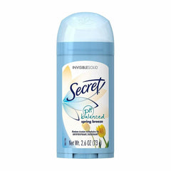 Secret Spring Breeze solid front view shows the 3-pack for everyday freshness.