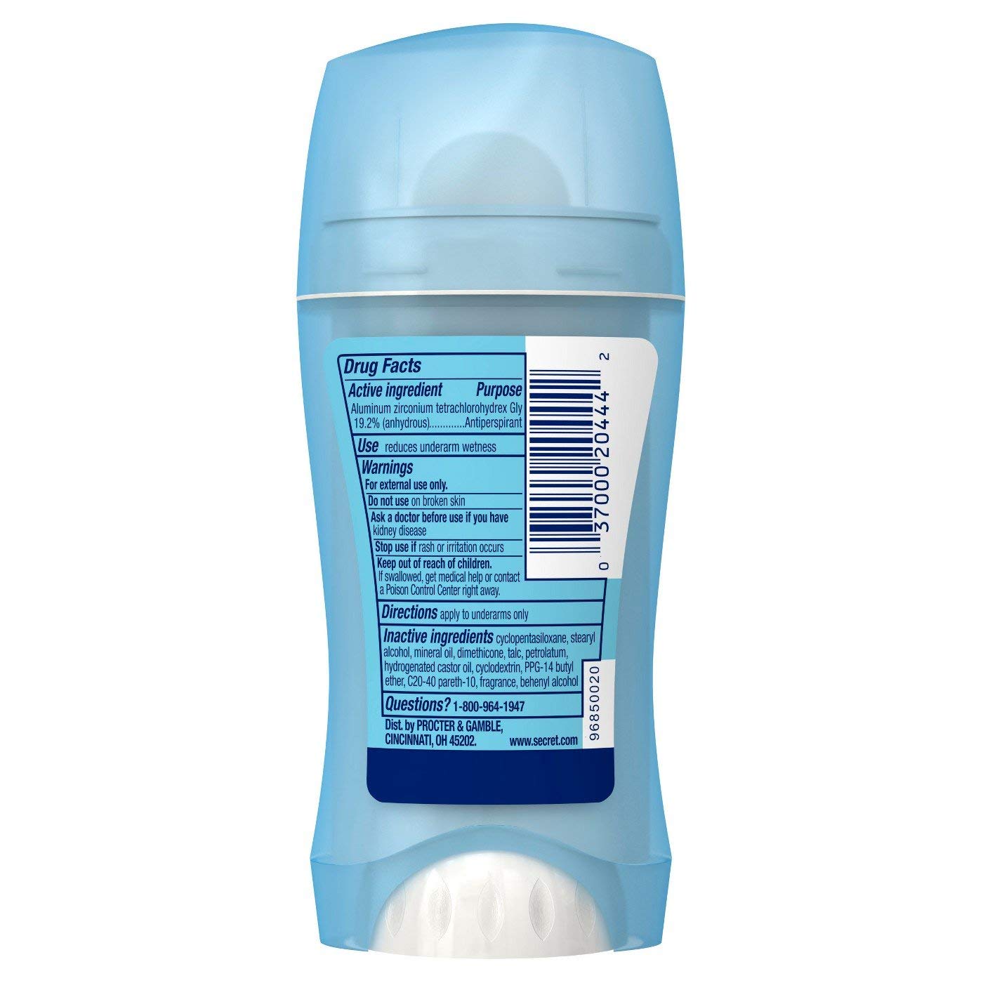Secret Scent Expressions Va Va Vanilla invisible solid stick enables easy application and dry protection.