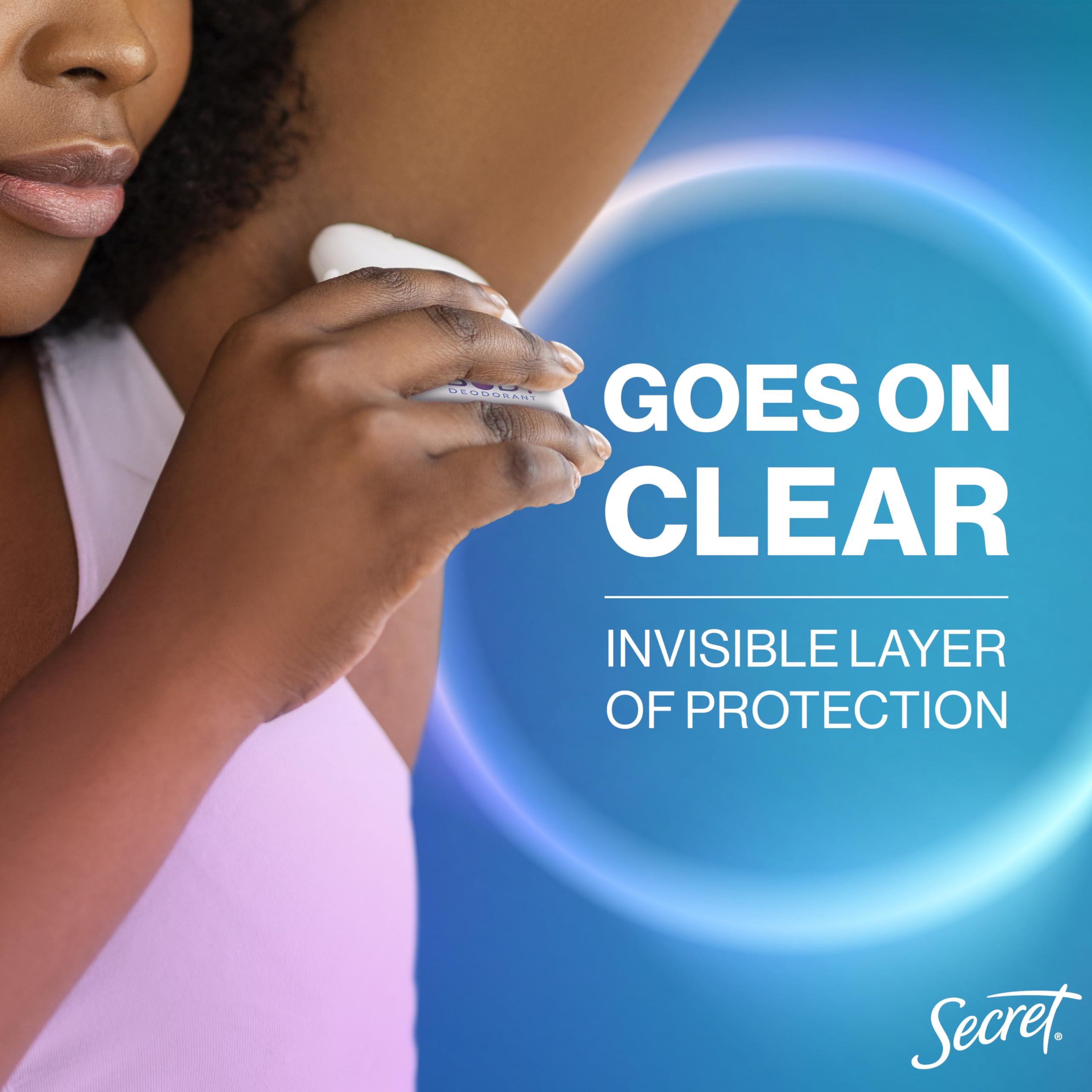 Secret Whole Body Deodorant Stick uses naturally derived ingredients.