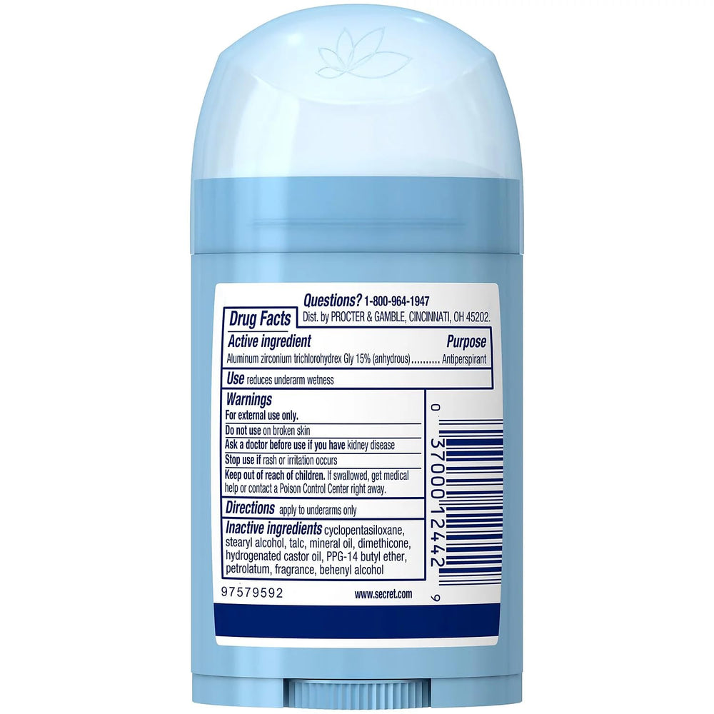 Secret Wide Solid Pwdr Fresh on bathroom shelf enhances daily routine freshness.