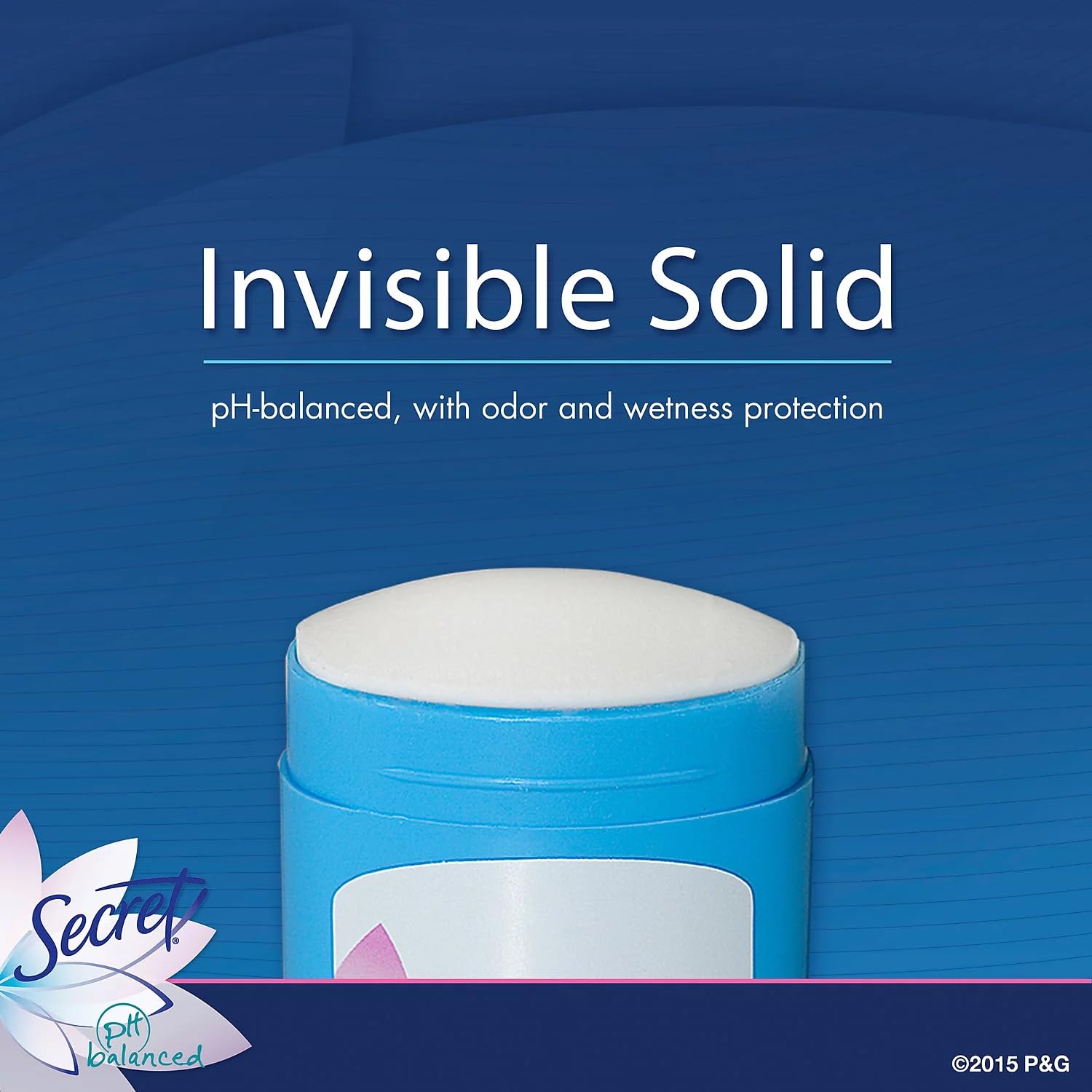 Secret Wide Solid Pwdr Fresh packaging highlights value and long-lasting protection.