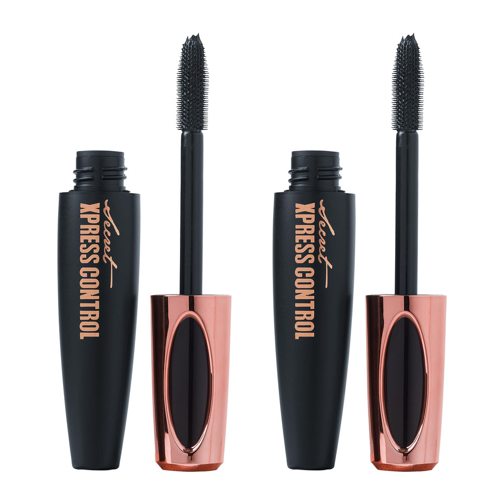 Secret Xpress Control 4D Silk Fiber Mascara tube for long-lasting lashes.
